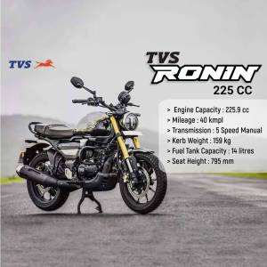 TVS Ronin 225cc motorcycle in a promotional image