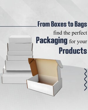 Packaging Solutions: Boxes & Bags Flyer For WhatsApp