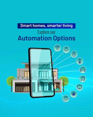 Image depicting smart home automation options displayed on a smartphone screen.