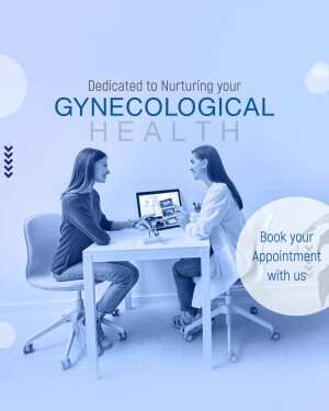 Doctor consulting with a female patient about gynecological health.