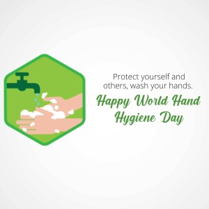 Happy World Hand Hygiene Day Graphic For LinkedIn