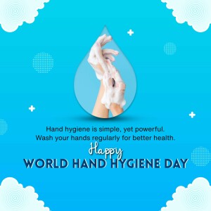 World Hand Hygiene Day Illustration Business Poster For X