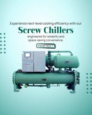 Industrial Screw Chiller Unit