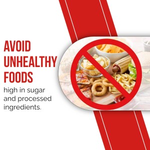 Avoid Unhealthy Foods Creative Design For Instagram