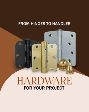 Hardware Solutions: Hinges & Handles Template For LinkedIn