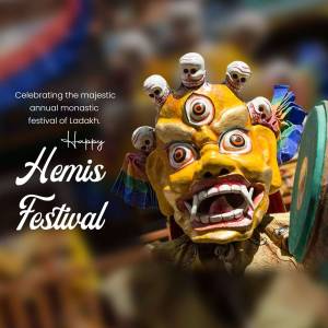 Hemis Festival Celebration Creative Design For Threads