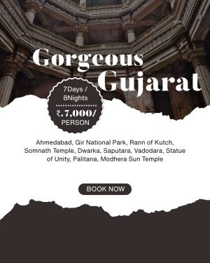 Gujarat Tourism Package - 7 Days/8 Nights