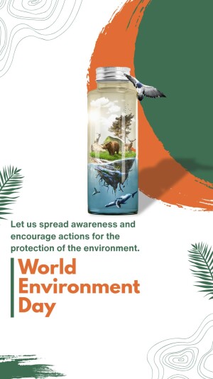 World Environment Day - Protect Our Planet Flyer For Telegram