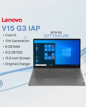 Lenovo V15 G3 IAP laptop with specifications displayed