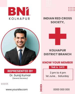 Image of Dr. Suraj Kumar, General Secretary of Indian Red Cross Society, Kolhapur District Branch