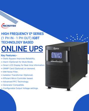 Microtek Online UPS - High Frequency E² Series (1 Ph In - 1 Ph Out) IGBT