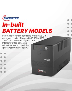 Microtek Legend Line Interactive UPS with In-built Battery