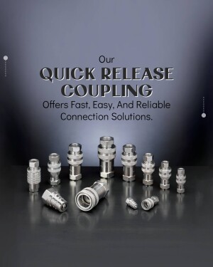 Assortment of stainless steel quick release couplings