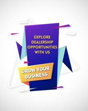 Graphic promoting dealership opportunities and business growth.