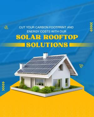 Image of a house with solar panels on the roof, promoting solar energy solutions.