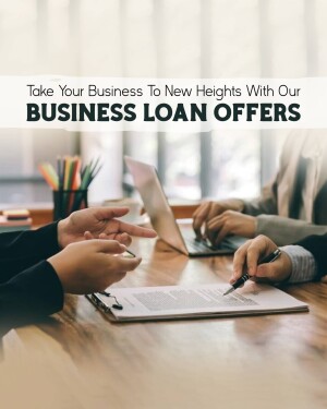 People discussing business loan options at a meeting