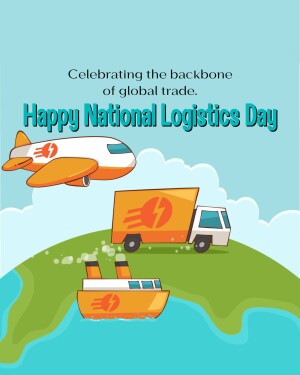 Illustration of a plane, truck, and ship representing global logistics