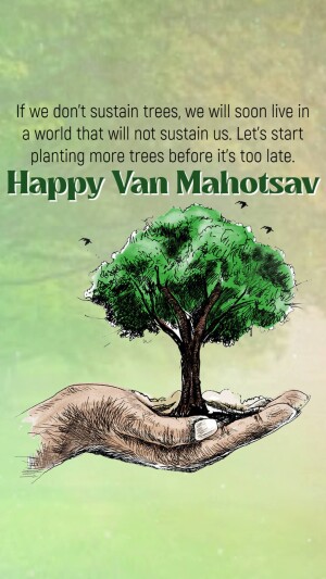 Happy Van Mahotsav Tree Planting Awareness Advertisement For Threads