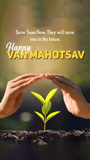 Happy Van Mahotsav Environmental Awareness Poster Social Media Post For Facebook