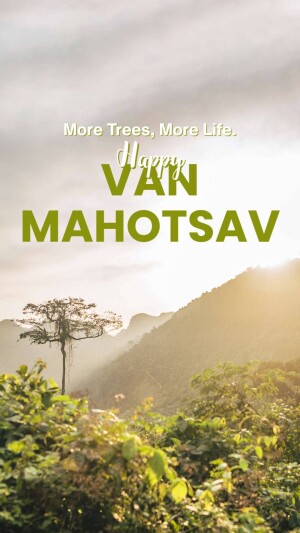 Van Mahotsav Nature Awareness Poster Marketing Image For X