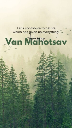 Happy Van Mahotsav Forest Celebration Branding Post For LinkedIn