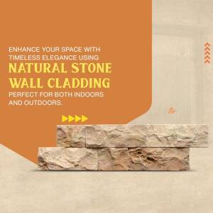 Image of natural stone wall cladding, showcasing its texture and application.