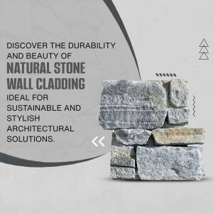 Image of natural stone wall cladding showcasing its texture and suitability for architectural solutions.
