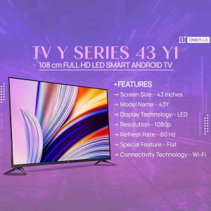 OnePlus TV Y Series 43Y1 - Smart Android TV Creative Design For Google Business Profile