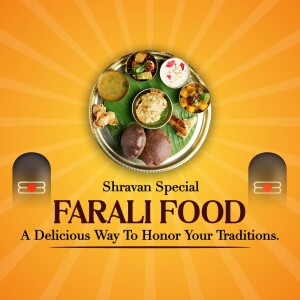 Indian Farali Food Thali for Shravan Month