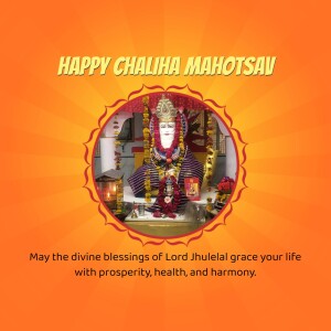 Happy Chalihah Mahotsav Poster For WhatsApp