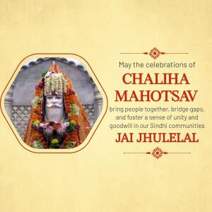 Chaliha Mahotsav Greetings Branding Post For Pinterest