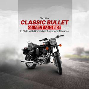 Royal Enfield Classic Bullet motorcycle available for rent