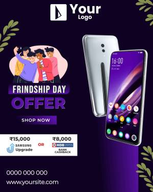 Friendship Day Smartphone Offer Creative Design For Threads