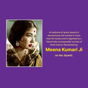 Meena Kumari Ji - Remembering The Tragedy Queen Creative Design For Twitter