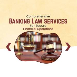 Image depicting banking law services with scales of justice and a gavel.