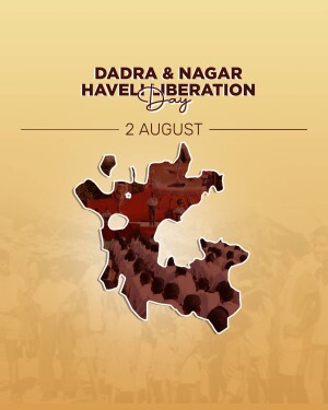 Image commemorating Dadra and Nagar Haveli Liberation Day with a map and date.