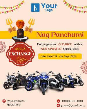 Nag Panchami bike exchange offer with new updated series bikes