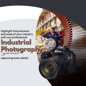 Industrial photography showcasing precision and detail with a Canon camera.