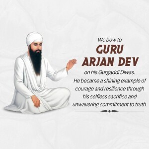 Guru Arjan Dev Ji Gurpurb Social Media Post For Threads
