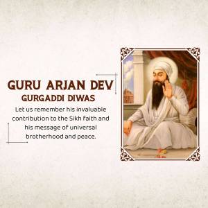Guru Arjan Dev Gurpurb Poster For Google Business Profile