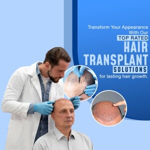Image depicting hair transplant procedure and results.