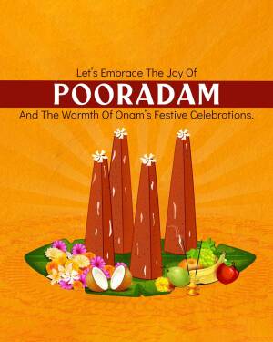 Pooradam festival celebration with traditional decorations