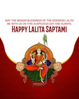Image depicting Goddess Lalita for Lalita Saptami