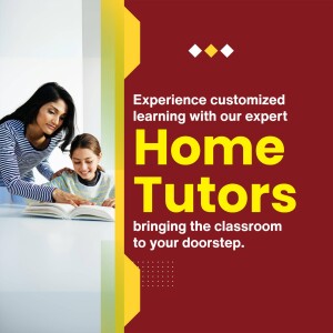 Mother and daughter learning together with a home tutor