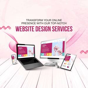 Mockup of website design on laptop, desktop, and mobile phone