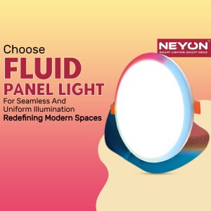 Neyon Fluid Panel Light - Modern Illumination Business Poster For WhatsApp