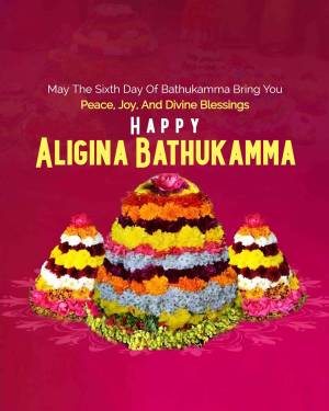 Colorful Bathukamma floral arrangement for the festival