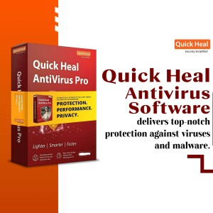 Quick Heal Antivirus Pro software box and promotional image