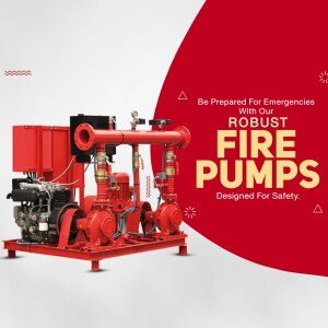 Red fire pump system for building safety