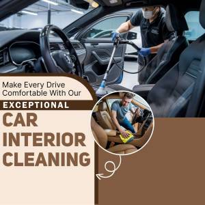 Professional car interior cleaning service with a focus on detail and hygiene.